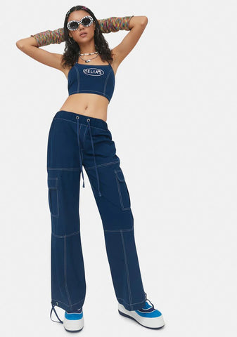 Catching Wind Nylon Halter Top