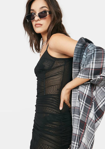 Midnight Do You Want Me Mini Dress