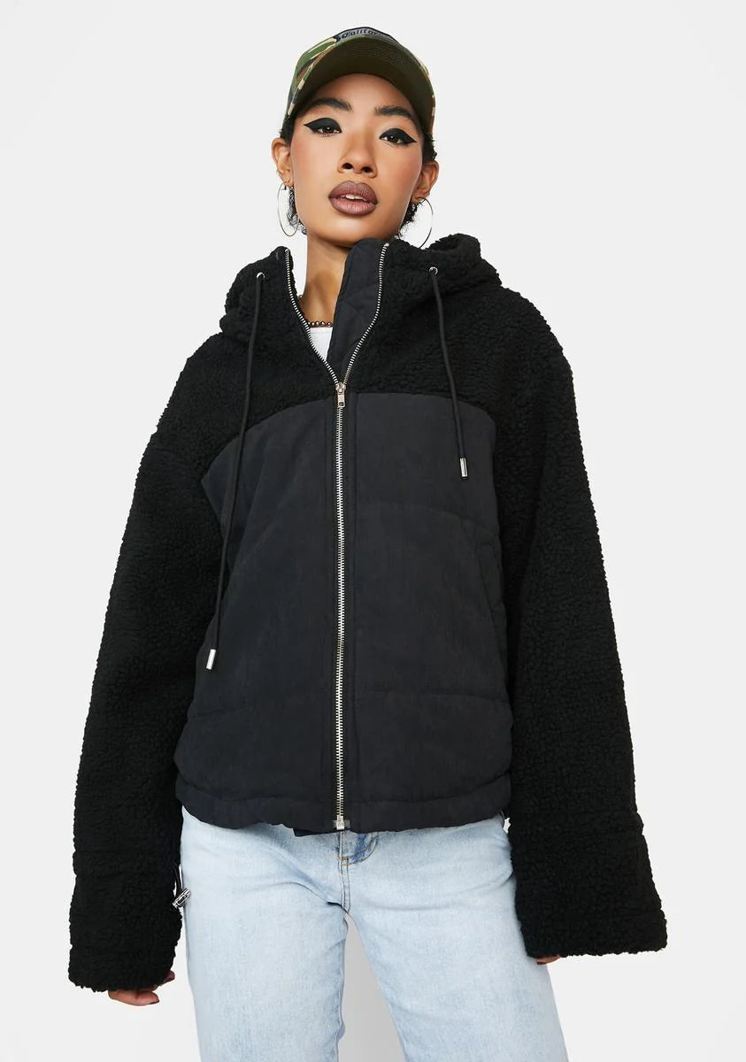 Night King Sized Shearling Hoodie