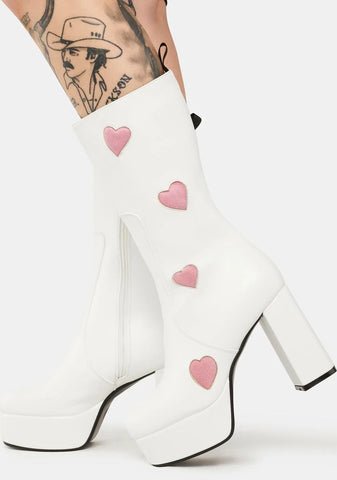 Wide Calf Game Of Love Platform Boots