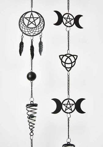 Triple Moon Hanging Wind Chime