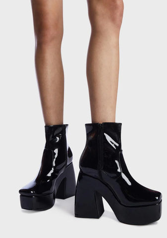 The Final Matrix Platform Ankle Boots