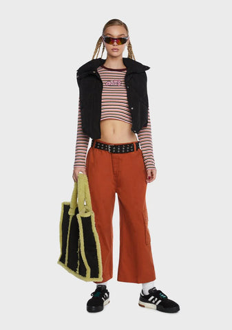 Hazel Cropped Wide Leg Pants