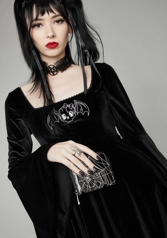 Raven's Night Embroidered Wallet