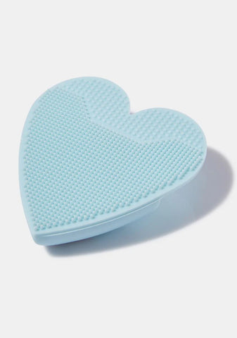 Blue Silicone Facial Scrubber Brush