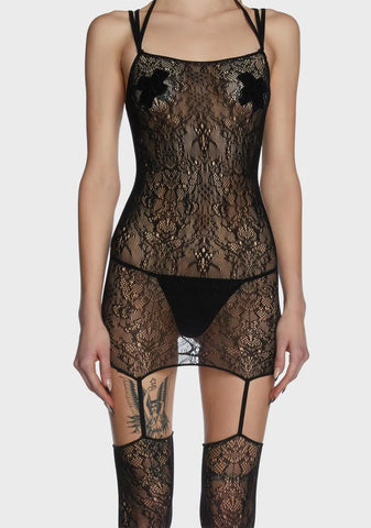 Not My Goodies Garter Dress