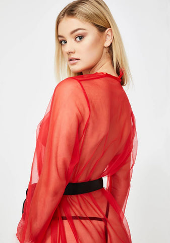 Sleigh Babe Sheer Robe