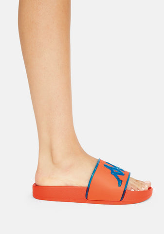 Red Azure Authentic Aqua 1 Slide Sandals