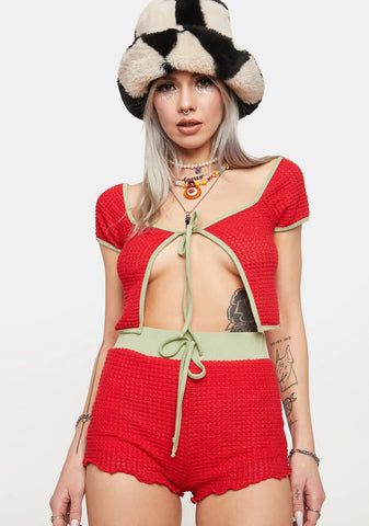 Watermelon Sugar Crochet Shorts