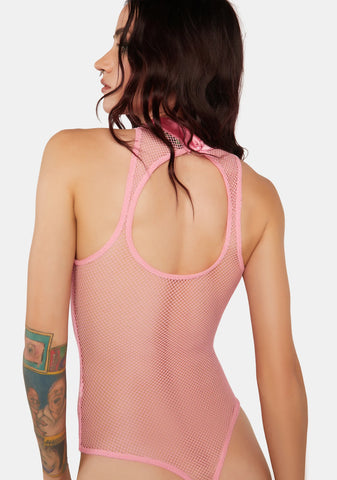 Baby Bad Luck Dragon Fishnet Bodysuit