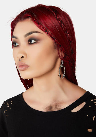 Modulation Spiked Hoop Earrings