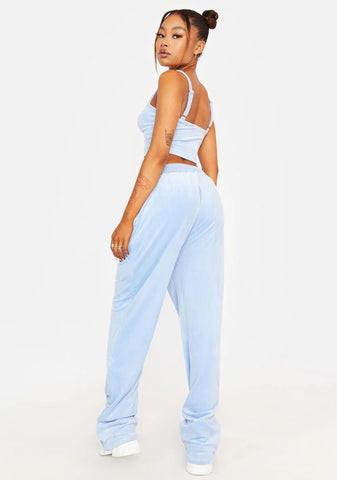 Watch The Clock Velour Lounge Set