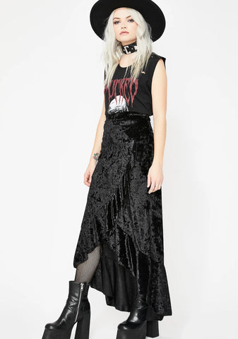 What A Witch Wants Velvet Skirt