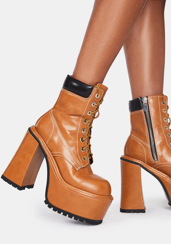 Lady Boss Combat Boots