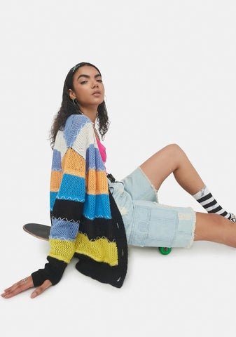 Seize The Day Striped Cardigan