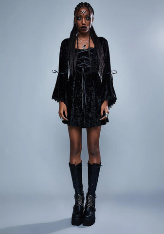 Fear The Night Bell Sleeve Dress