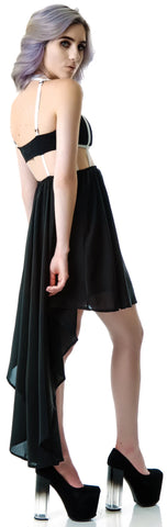 Stringing Ya Along Cage Cut Out Dress