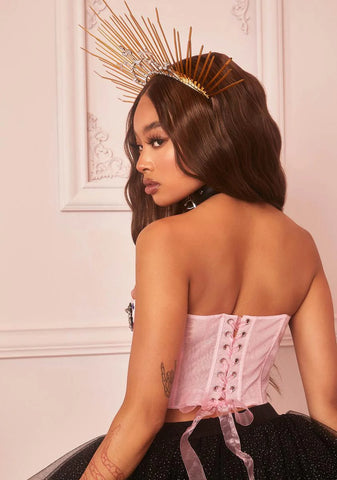 Moments Of Couture Bustier Top - Pink