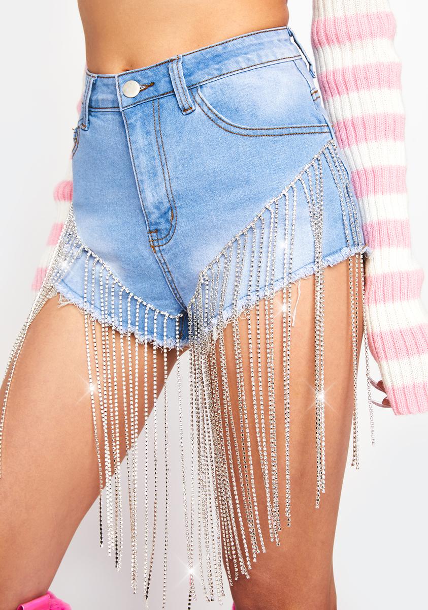 Mesmerizing Moves Denim Shorts