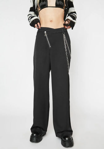 Dropout Wide Leg Pants
