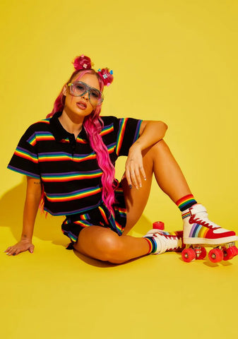 Strutting By Life Rainbow Short Set