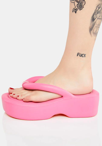 Pink Free Platform Sandals