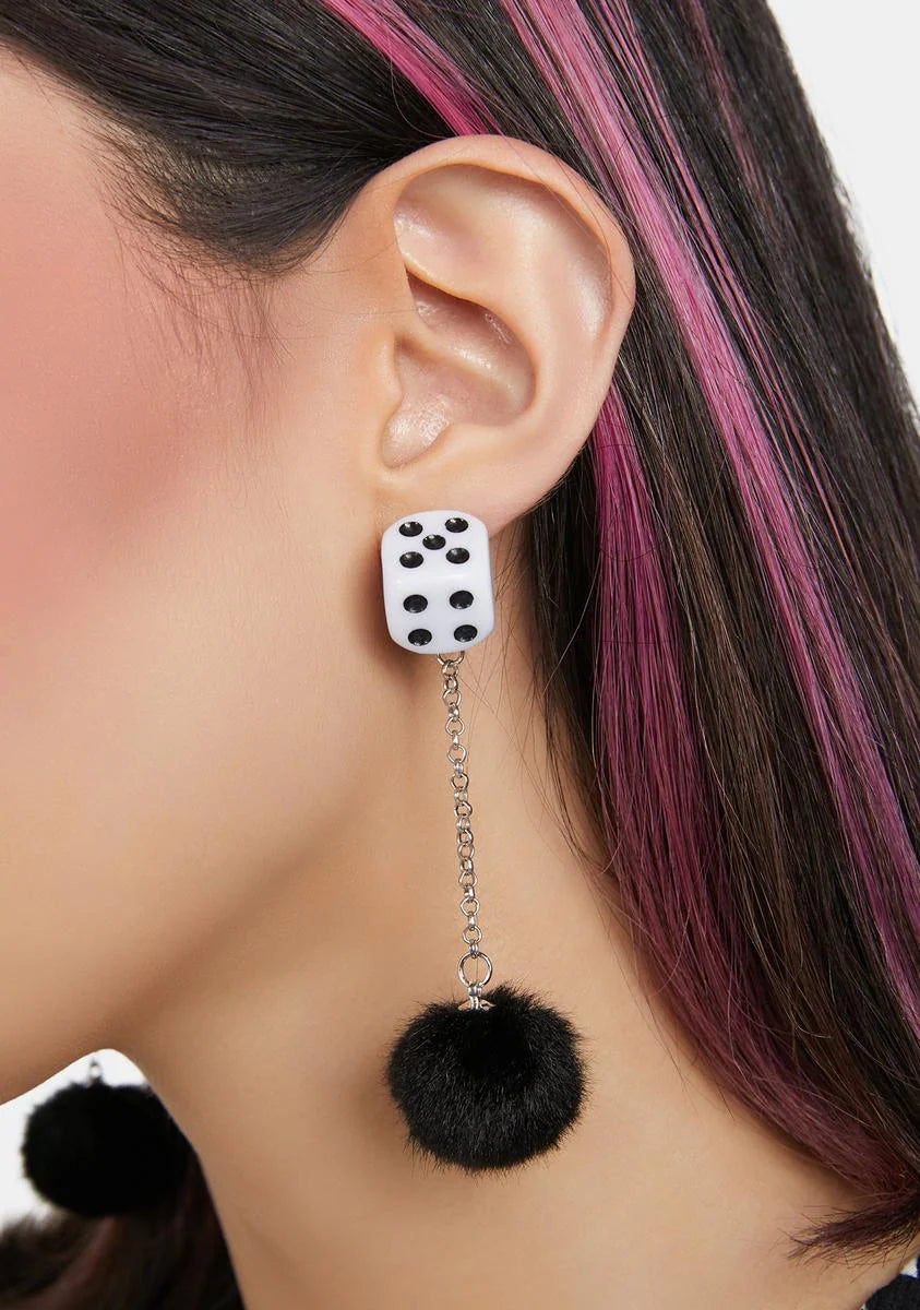 Loaded Dice Drop Earrings