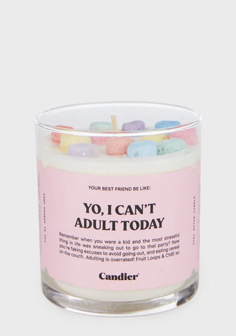 Can't Adult Cereal Candle