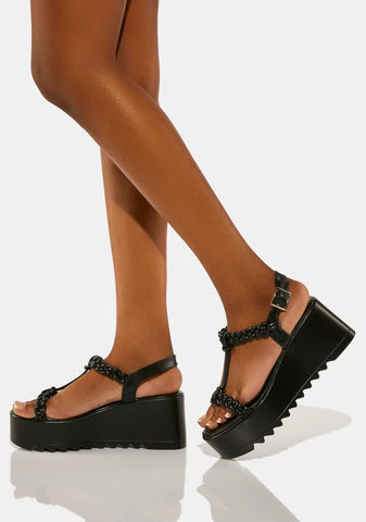 Let's Rewind Platform Sandals