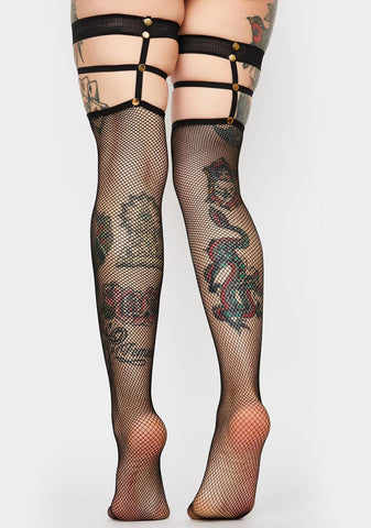 Haute Chicks Only Fishnet Tights