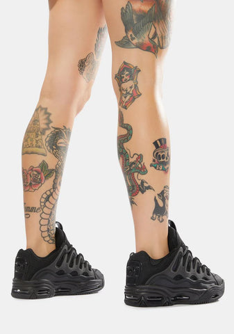 D3 2001 Triple Black Sneakers