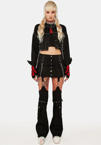 Chained Desire Crop Jacket