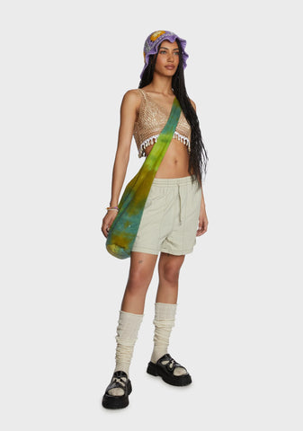 Unstoppable Beauty Crochet Top - Tan