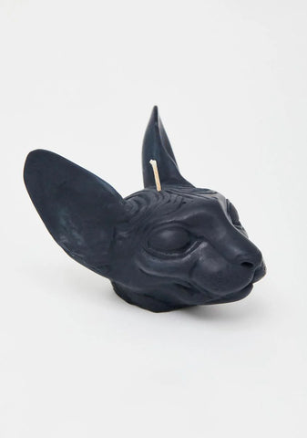 Black Sphynx Cat Soy Candle