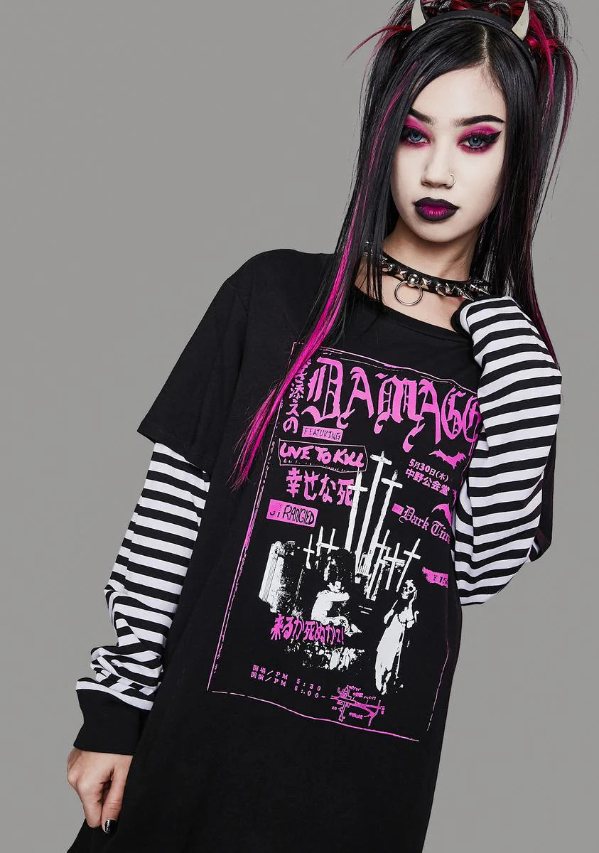 Damage World Tour Layered Graphic Tee