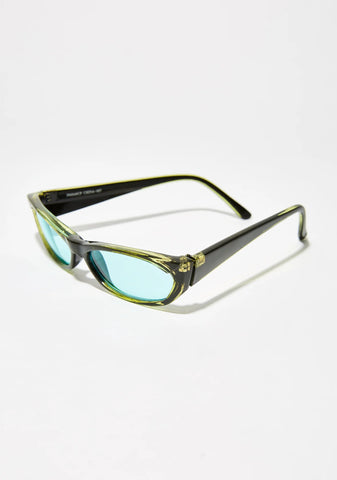 Can't Buy Love Rectangle Sunglasses