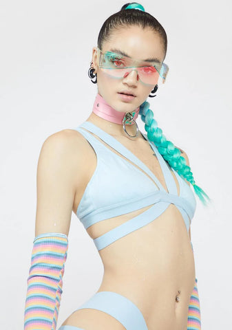 Sky Triple X-Rated Bra Top