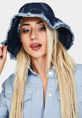 Pushing Limits Denim Bucket Hat