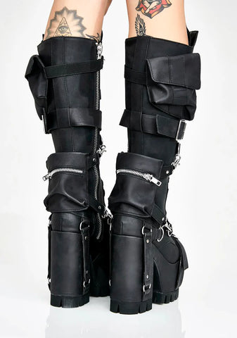 Obsidian Wasteland Buckle Boots
