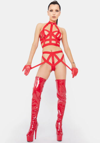 Hot Pursuit Garter Set