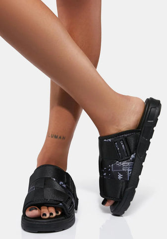 Black Authentic Nuuk 1 Slide Sandals