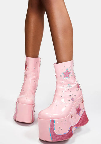 She's Invincible Platform Boots