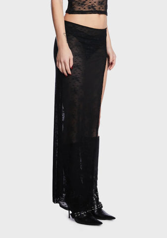 Uno Sheer Maxi Skirt