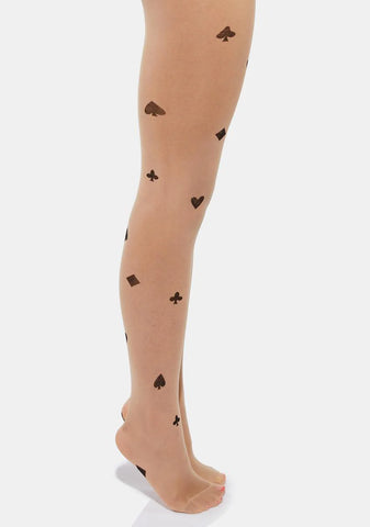 Wild Card Sheer Tights