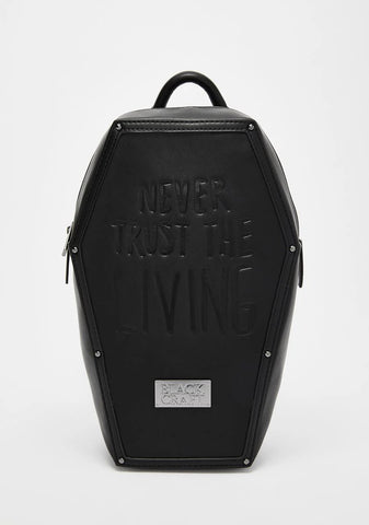 Never Trust Coffin Backpack