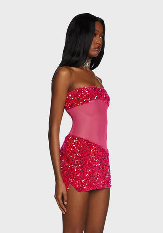 Rose Spark Horizon Mini Dress