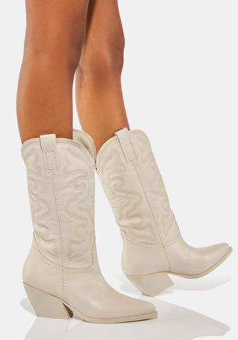 White West Cowboy Boots