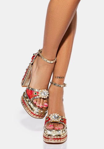 Aim For The Eyes Platform Heels