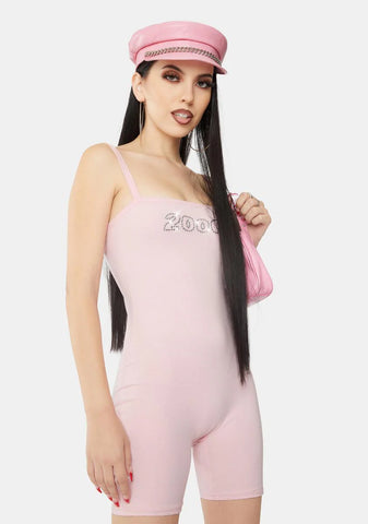 2000s Rhinestone Romper