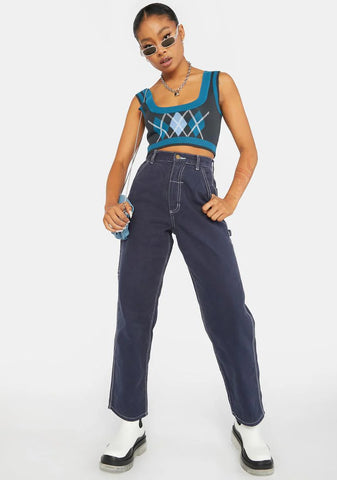 Indigo Rinse Carpenter Jeans